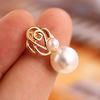 Women Faux Pearl Ear Studs Earrings Wedding Party Bride Ear Jewelry