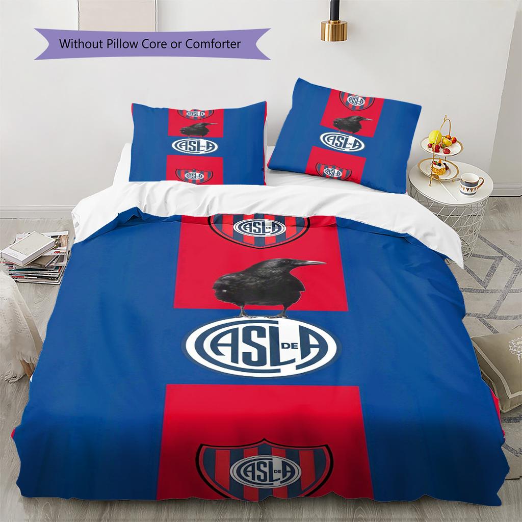 SAN LORENZO Pattern Bedding Set Quilt Cover Pillowcase Home Decor Gift (1 * duvet cover + 2 * pillowcase, without core)