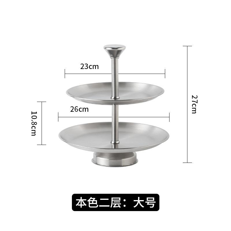 Двухъярусная фруктовая тарелка, двухъярусный поддон, кухонная утварь, настольный органайзер, конфетница, домашний поднос для гостиной и рабочего стола