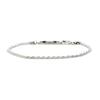 SEWNSWEN SILVER SLIM INTERLACE CHAIN BRACELET