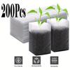 100/200 Биоразлагаемые мешки для рассады, нетканые мешки для питомников для посадки, подходят для овощей, цветов, для использования в помещении и на улице
