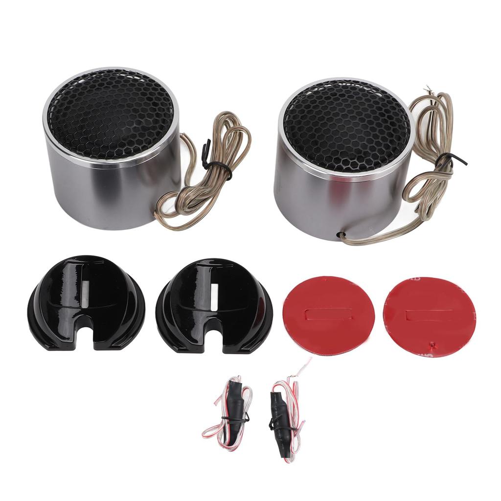 Автомобильная аудиосистема Стерео звук Чистое воспроизведение средних и высоких частот 360-градусный объемный звук 2,5-дюймовый среднечастотный динамик с кроссовером для высоких частот