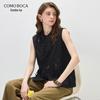Женский жилет из шелка тутового дерева с вышивкой в новом китайском стиле