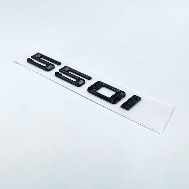Старая глянцевая черная эмблема с буквами 520i 523i 525i 528i 530i 535i 540i для BMW 5 серии E60 E61 F10 F11 G30, наклейка на багажник автомобиля с логотипом