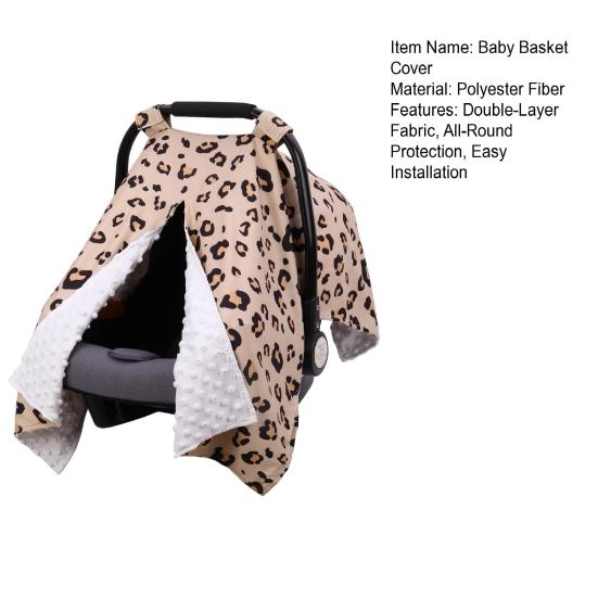 Чехол для переноски ребенка с окошком для подглядывания, двухслойная ткань, навес для автокресла для младенца, чехол для коляски, накидка для кормления