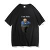 Bertram Eats Kids Funny Brand Men Women T-shirt I Eat Kids Tees Man Pure  Tops Short Sleeve New Black Casual Loose Tshirt