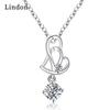 Женское ожерелье Lindon, кулон из медного сплава, циркон, модный подарок
