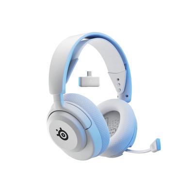 SteelSeries Беспроводная игровая гарнитура Arctis Nova 5P белые наушники легкие беспроводные для PlayStation быстрая зарядка 60 часов непрерывного использования