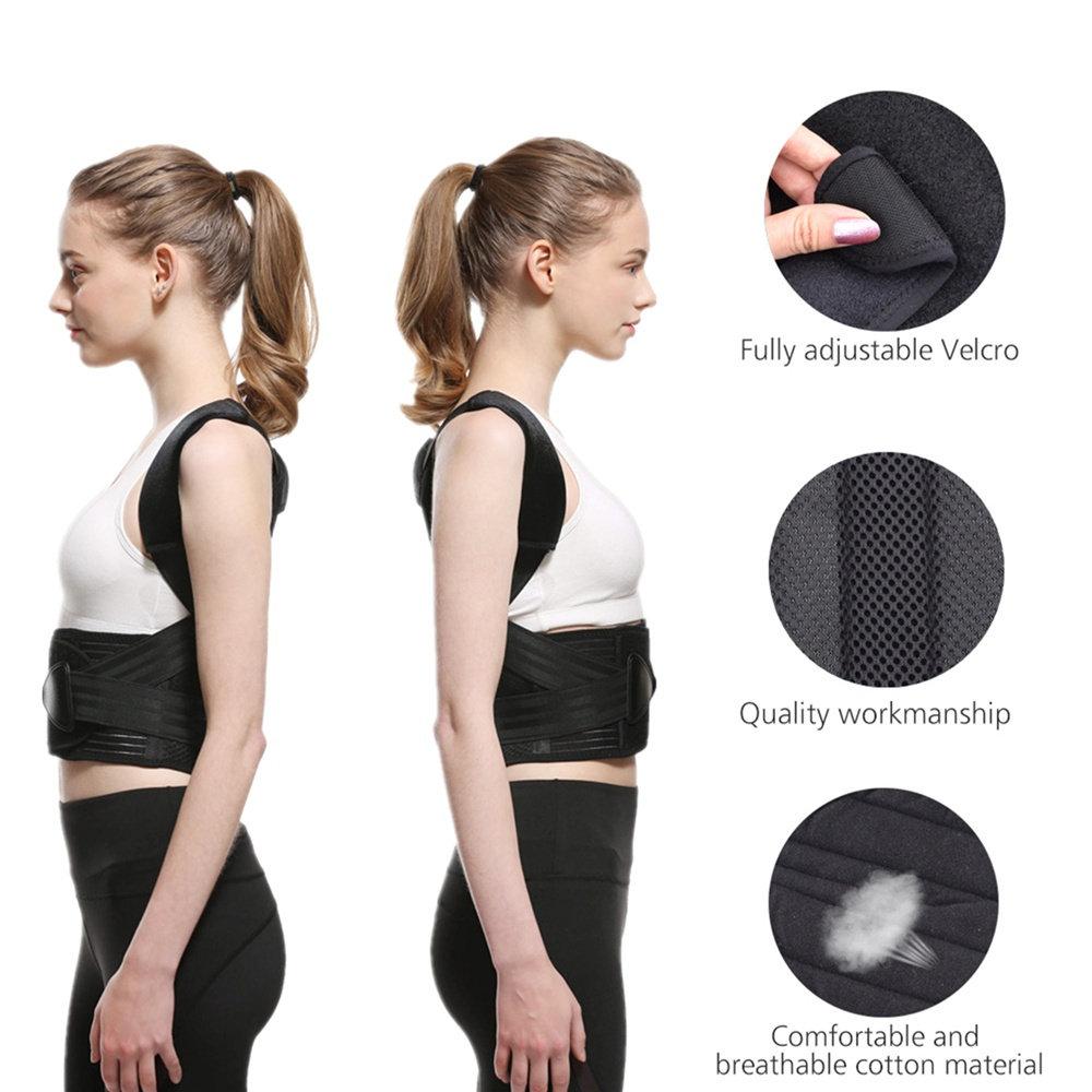 Регулируемый магнитный корректор осанки для детей, взрослых, мужчин и женщин, поддержка позвоночника, спины, плеч, поясничного отдела, предотвращает сутулость