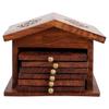 Wooden Antique Coaster for Kitchen/Dining Table/Office/Restaurant (Hut Coaster)