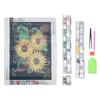 Rhinestone Painting Kit Sunflower Pattern Shiny Exquisite DIY Home Wall Decoration 5D Painting Art