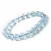 Eigado Blue Topaz 9mm 16cm Inner Natural Power November Birthstone Bracelet, Beads, Diameter, Stone, Stone,