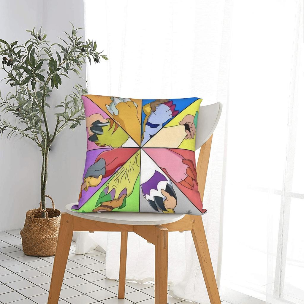 Digimons Cartoon Square Pillow Case Cushion Covers Fashion Polyester Decor Pillowcase For Home 40X40Cm