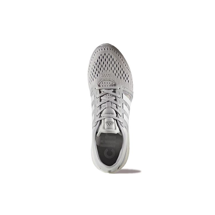 Adidas Rocket Boost Cc Round Toe Lace-Up Durable Breathable Low-Top Running Shoes Men Running Shoes Gray White CG2756