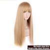 WTB Long Straight Multicolor Synthetic Wig Female Long Straight Hair Cosplay Natural Air Straight Bangs Wig