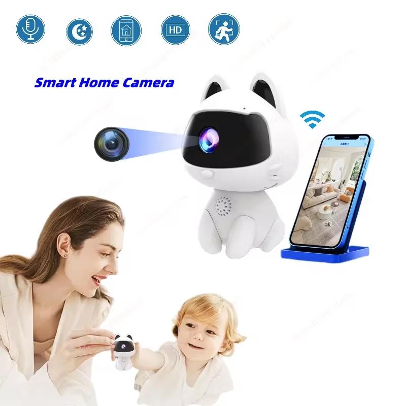 LS VISION Lovely Mini HD Camera WIFI Voice Remote Video Calls Home Intelligent Monitoring Night Vision Surveillance Indoor Baby Monitor