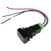 HUIQIAODS LED Fog Light On/Off Switch with Plug Wire, 5 Pin Black Car Push