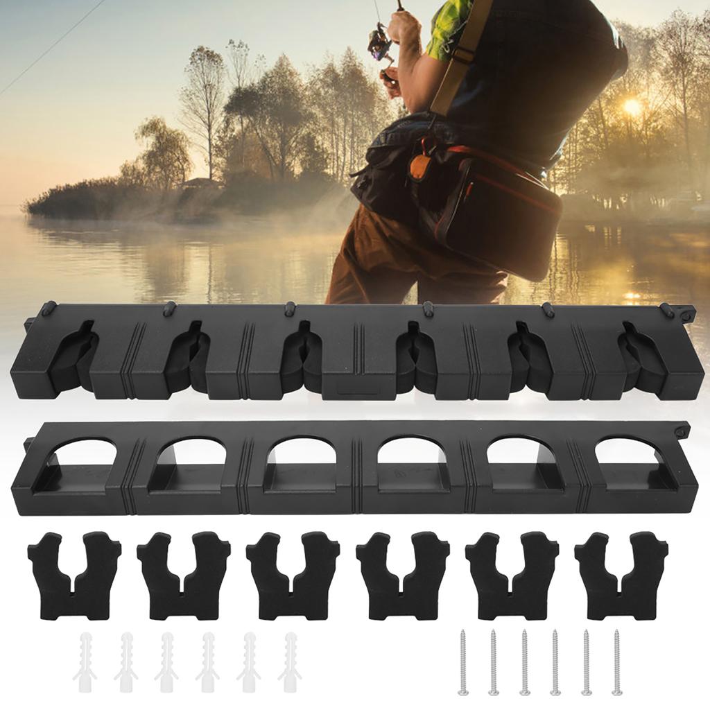 ABS Plastic Fishing Pole Rod Display Stand Fixing Storage Bracket Holder Tackle