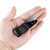 0.66"Mini Filp Cellphone Smallest Clamshell FM Wireless Bluetooth 3.0 Dialer Handsfree Earphone Single SIM Card Phone
