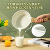 Sensarte Pot 18cm Ceramic Pot PFAS Free IH Pot for One Person Milk Pan Easy To Clean with Lid Single-handed Non-Stick
