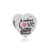 Fashion Pink Hope Charm Beads Suitable For Bracelets And Necklaces Romantic Heart Shape Women Jewelry