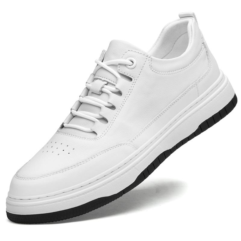Мужские дышащие кроссовки из натуральной кожи, универсальная мужская повседневная обувь, высококачественная обувь для скейтбординга на открытом воздухе, мужская обувь на шнуровке