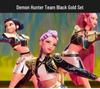 Косплей-сет K-pop Девушка-Охотница на Демонов - Руми, Зои, Мила Белые Сценические Костюмы