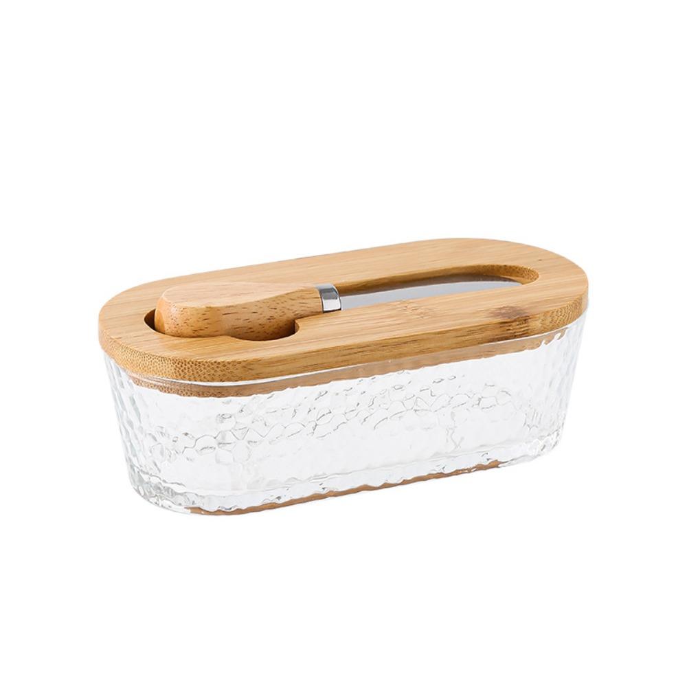 Oval Shape Butter Container Visible Butter Dish Durable Butter Tray  Lunch