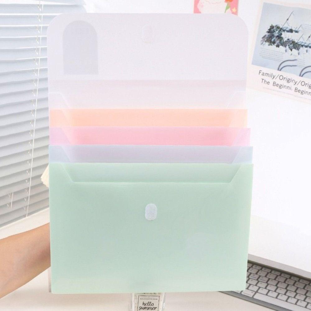 5 Layers A4 File Folder Storage Bag Waterproof Plastic File Organizer Business