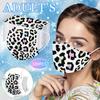 Adult Three-Layer Disposable Dust-Proof Protective Leopard Print Mask