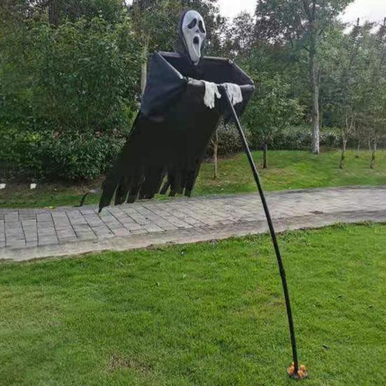 Пугало, кричащий призрак, украшение на Хэллоуин, страшный висящий призрак смерти, уличные украшения для сада, двора, патио, лужайки