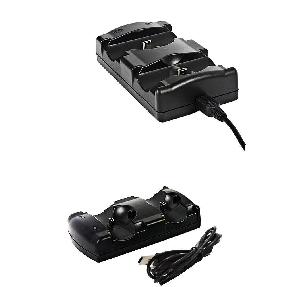 Sagit Замените USB 2в1 Двойное зарядное устройство Подставка для зарядной док-станции для контроллера PS3