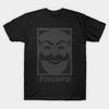 Мужская черная футболка с принтом Mr._Robot_-_Fsociety.Dat Печать на трансферной бумаге без вырезания Хлопковая футболка