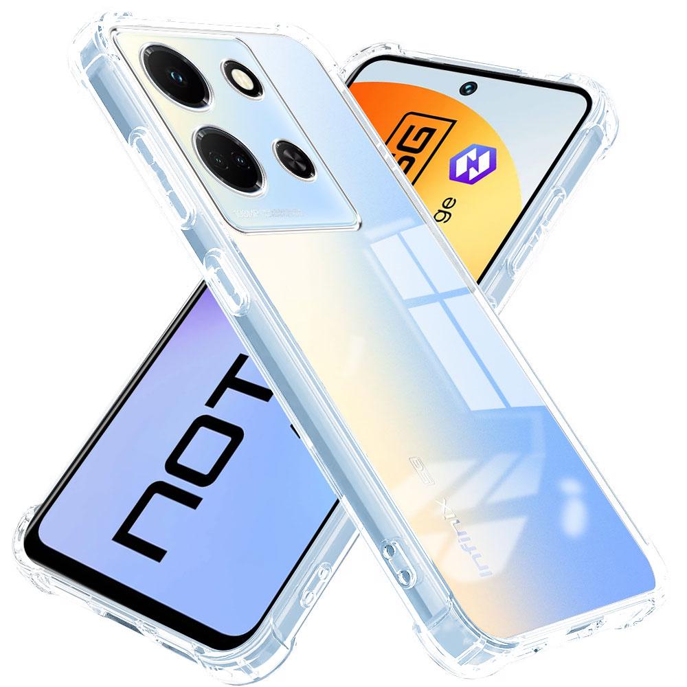 Для Infinix Smart 9 8 7 6 Note 30 40 Pro Plus 12 11 Pro VIP Zero 30 40 GT 20 Pro Чехол Прозрачный Мягкий Силиконовый Ударопрочный Защитный Чехол