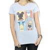 Disney Womens/Ladies Mickey Mouse Four Backs Cotton T-Shirt