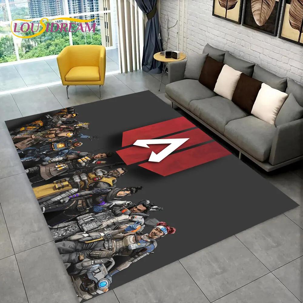 Apex Legends Game Gamer Мультфильм Коврик, Коврик для гостиной Спальня Диван Коврик Украшение, детские игры Нескользящий напольный коврик