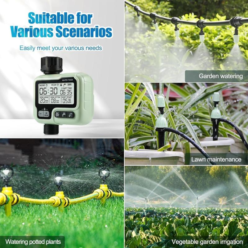 Таймер полива Автоматический таймер подачи воды Садовый цифровой поливочный аппарат Интеллектуальный разбрызгиватель используется на открытом воздухе для экономии воды и времени