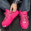 Men’s Sports Shoes Casual Skateboard Shoes Elevator Platform Sneakers Student Pink Running Sneakers Plus Size