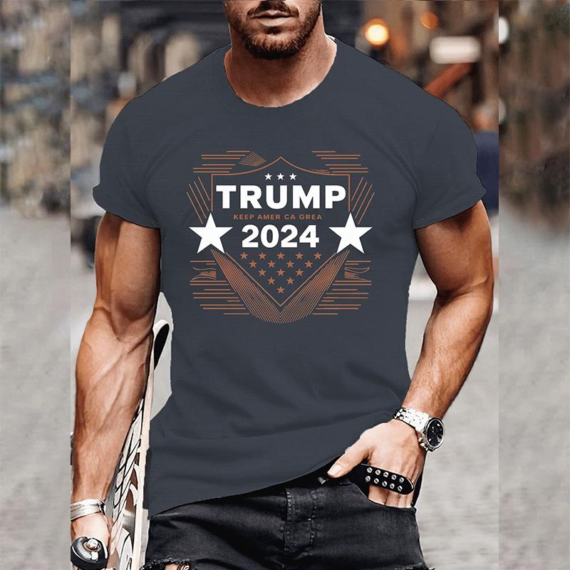 Мужская футболка с принтом букв Дональда Трампа, мужские забавные 3D графические футболки, однотонная мужская футболка Харадзюку, повседневная спортивная уличная одежда, топы