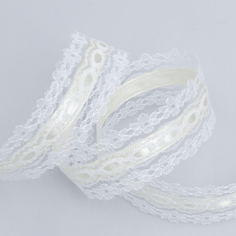 Elegant Polyester Press Lace Ribbon Bow Handmade DIY Clothing Accessories Ties Decorative Ribbon Hair Decoration Ribbons Crafts Making Ribbons