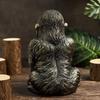 Черное золото горилла настольное украшение ручной работы фигурка животного смешная горилла статуэтка Кинг-Конга детский подарок
