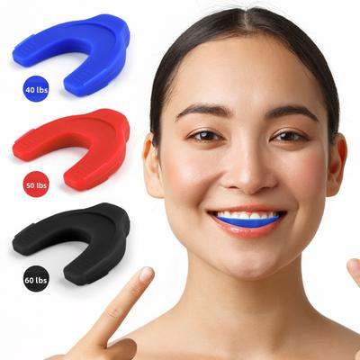 Силиконовый массажный мячик для жевательных мышц 15-го поколения, спортивный фитнес для лица, упражнение для челюсти, U-образный тренажер для челюсти