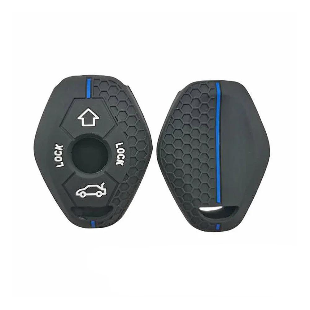 Силиконовый чехол для ключа-пульта для BMW E46 E60 X5 E53 E63 E39 E38 X3 F83 Z3 Z4 M5 3 5 7 серии 330i 325i Чехол для ключа Автоаксессуары