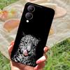 Чехол для Vivo Y17s Модный Мультяшный Черный Силиконовый Мягкий Задний Чехол-Крышка Для Vivo Y17s Чехол для Телефона 6.56" Y 17 s Funda Coque
