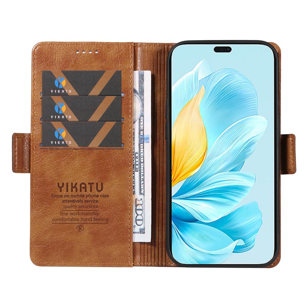 YIKATU YK-007 For Honor 200 Lite Case Litchi Texture Magnetic Clasp Phone Cover
