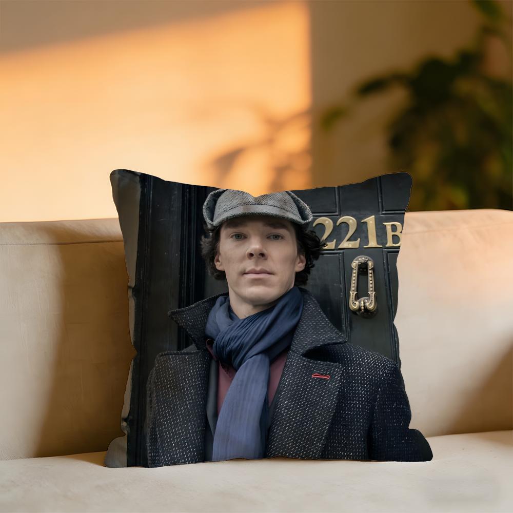 Benedict Cumberbatch Cushion Cover Cozy Velvet Throw PillowSoft Warm Cushion For Sofa Bed