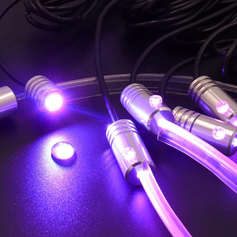 Светодиодная атмосферная подсветка для автомобиля 6 в 1, RGB, гибкая декоративная лампа 8 м, подсветка салона с управлением через приложение, светодиодная лента из оптоволокна