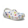 Crocs Классические детские сабо с рисунком «Doodle», белые, многоцветные, 210356, 94 шт.