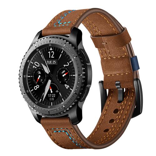 22mm watch Strap For Samsung Galaxy watch 3/46mm/Gear S3 frontier Leather band amazfit gtr 4/3 pro bracelet huawei watch gt 2/2e