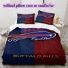 football Logo Pattern Bedding Quilt Set Quilt Cover Pillowcase Home Decoration Birthday Gift (1*duvet cover+ 2*pillowcase, without core)
